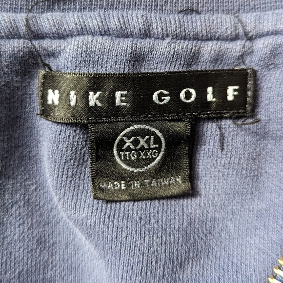 Y2K Nike Golf Men's Quarter Zip Sweater shirt size XXL - Picture 4 of 4